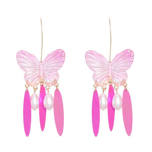 Open image in slideshow, Butterfly Dreamcatcher Earrings
